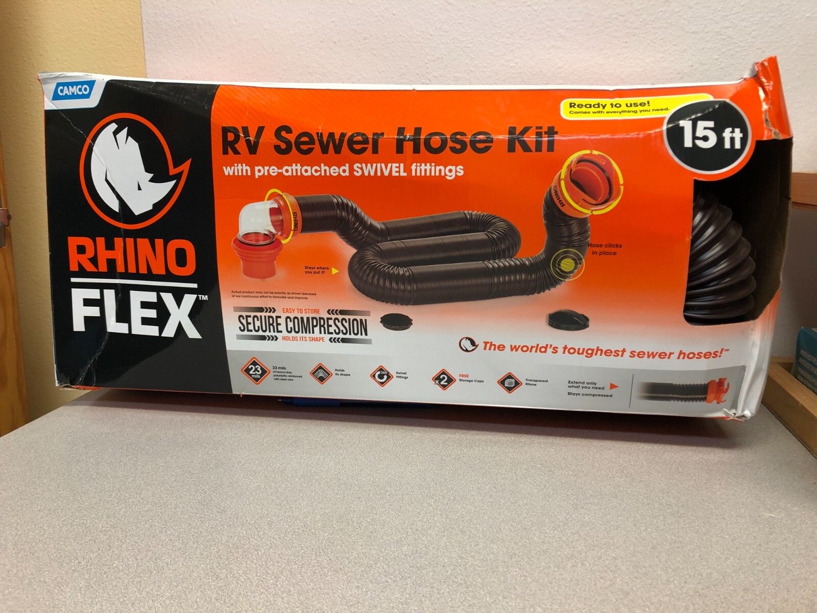 Camco RhinoFLEX RV Sewer Kit With PreAttached Fittings 1 pk eBay