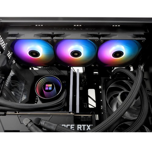 Premium 360mm CPU Cooler - ARGB Light Sync, Quiet PWM Fans for Ultimate Cooling - Picture 11 of 11
