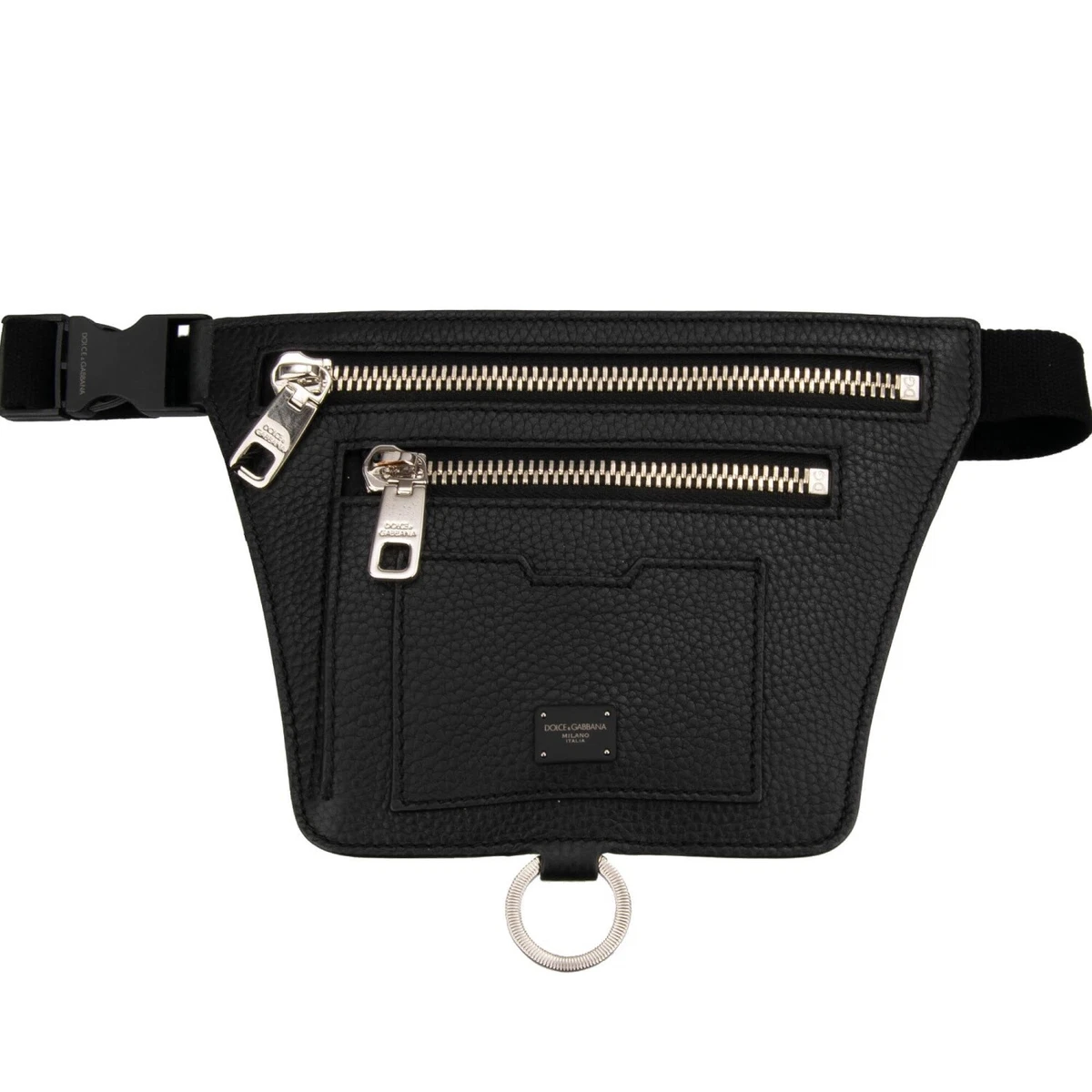 Sac Banane Dolce & Gabbana - Noir Et Doré - Cuir - Neuf Avec Facture - Style Urbain Luxe