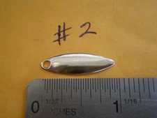 50 PCS. SMOOTH WILLOW LEAF BLADE #2 "MAKE SPINNERS"