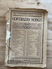 The Standard Vocal Albums Contralto Songs with Accompaniments for Pianoforte