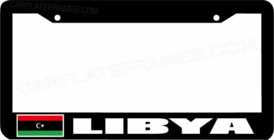 LIBYA flag License Plate Frame 