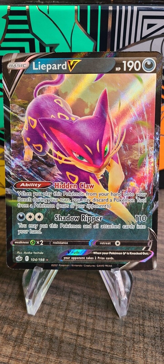 Pokmon TCG Liepard V Chilling Reign 104/198 Holo Ultra Rare | eBay