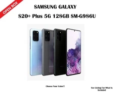 Samsung Galaxy S20 Plus 5G SM-G986U1 128G Unlocked CDMA+GSM Smartphone Open Box