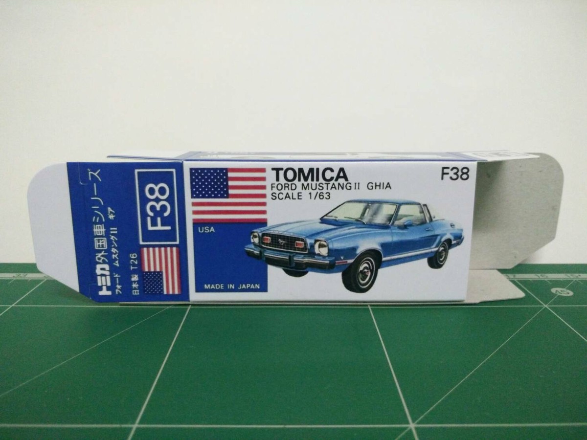 TOMICA トミカ 外国車シリーズ F38フォード ムスタングII ギア 青箱 ミニカーショップ ケンボックス トミカ 青箱☆F38-1-12