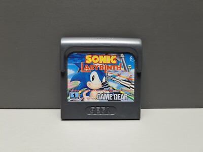 SONIC LABYRINTH + CASE - SEGA GAME GEAR - MODUL - CARTRIDGE - RAR SELTEN TOP