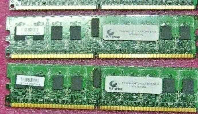 8GB - Lot 8 of 1GB Dimm Transcend TS128MQR72V4J 240PIN DDR2 400 Reg - Image 3 of 3