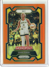 2024 Panini Monopoly Prizm WNBA DANA EVANS #55 ORANGE PRIZM /124 SKY