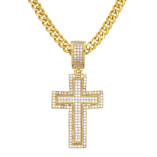 24 INCH CUBAN CHAIN NECKLACE AND RAPPER 