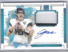 GARDNER MINSHEW II 2020 PANINI IMPECCABLE ELEGANCE PATCH AUTO #D 06/35