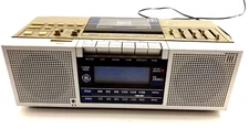 GE General Electric Model 7 - 4965A Stereo FM/AM/Clock Radio Cassette Recorder