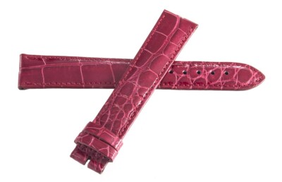 Locman Women's 18mm x 16mm Red Alligator Leather Watch Band Strap L