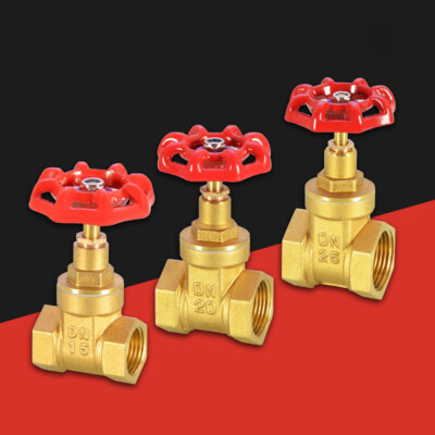 Brass Gate Valve With Red Handle BSP1/2'' 3/4'' 1'' 11/4'' 11/2''-21/2'' Female Thread