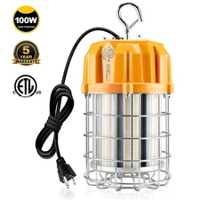 100W LED Temporary Work Light Construction Jobsite High Bay Light 15000Lm 5000K