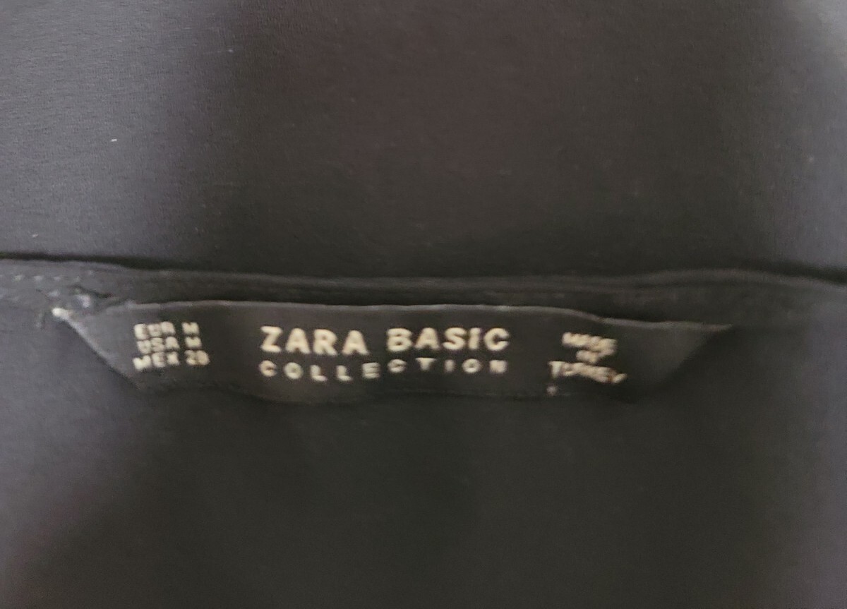 Zara Basic Collection Blouse Womens Medium Black … - image 13