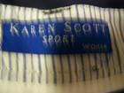 Ladies KAREN SCOTT SPORT Black Shorts Front Zip Closure 18W EUC 2 front pkts — photo 5