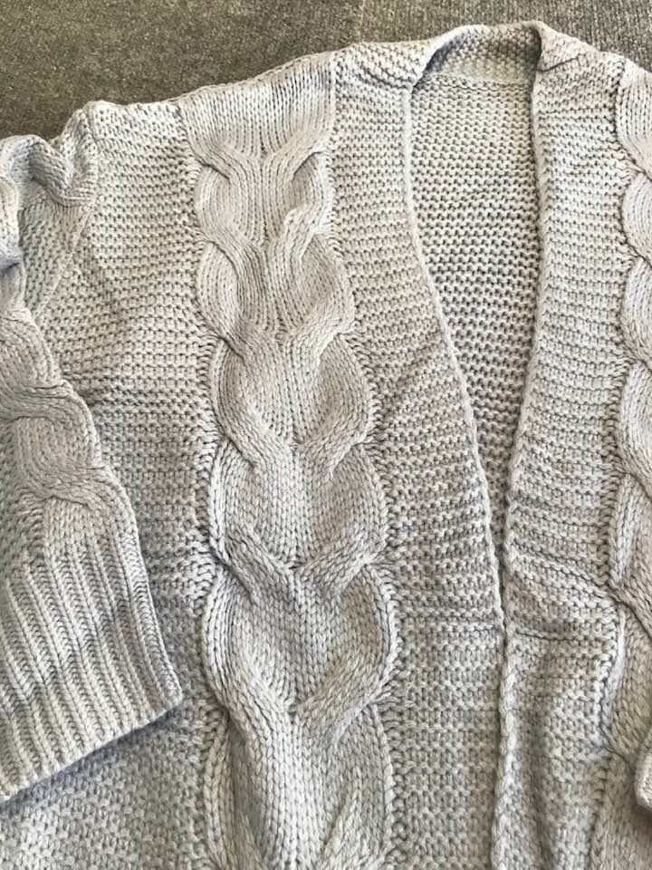 Imily Bela Womens Open Front Cardigans Soft Long Sleeve Cable Knit Outerwear Swe