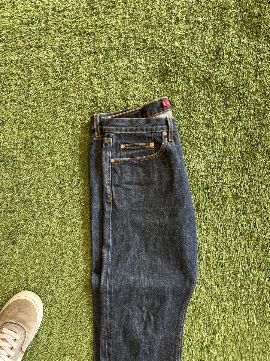 Supreme Jeans Mens 32 Slim NYC Blue Raw Selvedge Denim Supreme Jeans Mens 32 Slim NYC Blue Raw Selvedge Denim