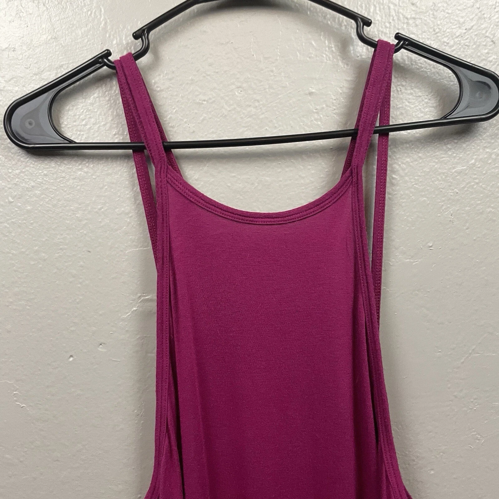 beyond-yoga cross back open back side slits drapey 
