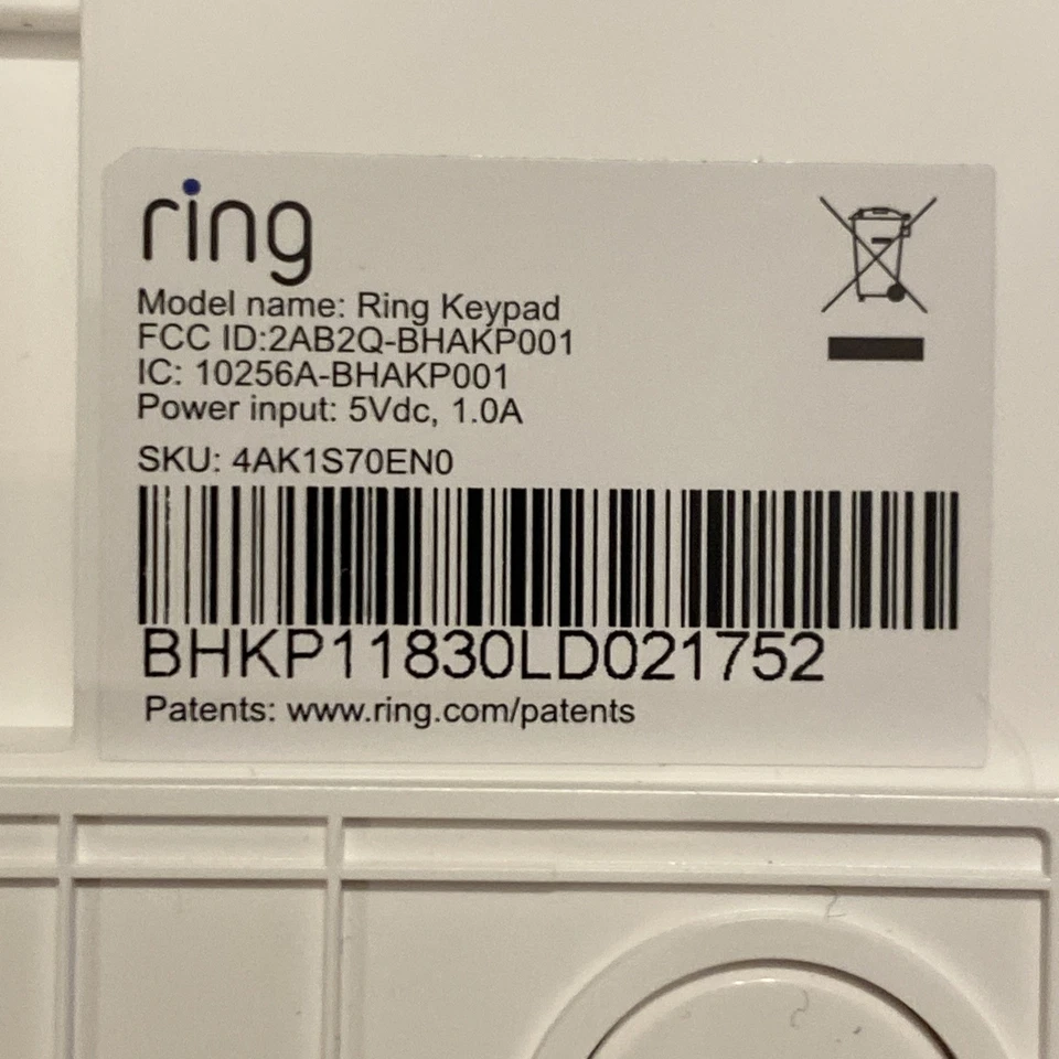 Ring Alarm Base Station/Control Board-1st Gen- 4HB1S70EN0 w/AC Adapter Z Wave - Image 4 of 4