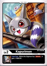 Kapurimon BT2-005 Black Common In-Training (Lv2) Digimon CCG Card
