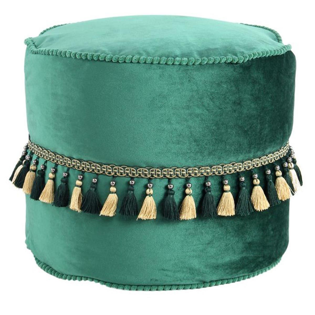 Pouf vert Taj Mahal 45cm pour créer un coin lecture bohème chic chez soi
