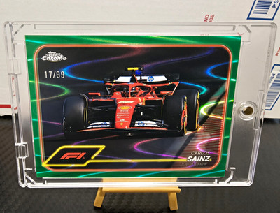 Topps F1 2025 Chrome Formula 1 Carlos Sainz #76 Scuderia Ferrari 17/99