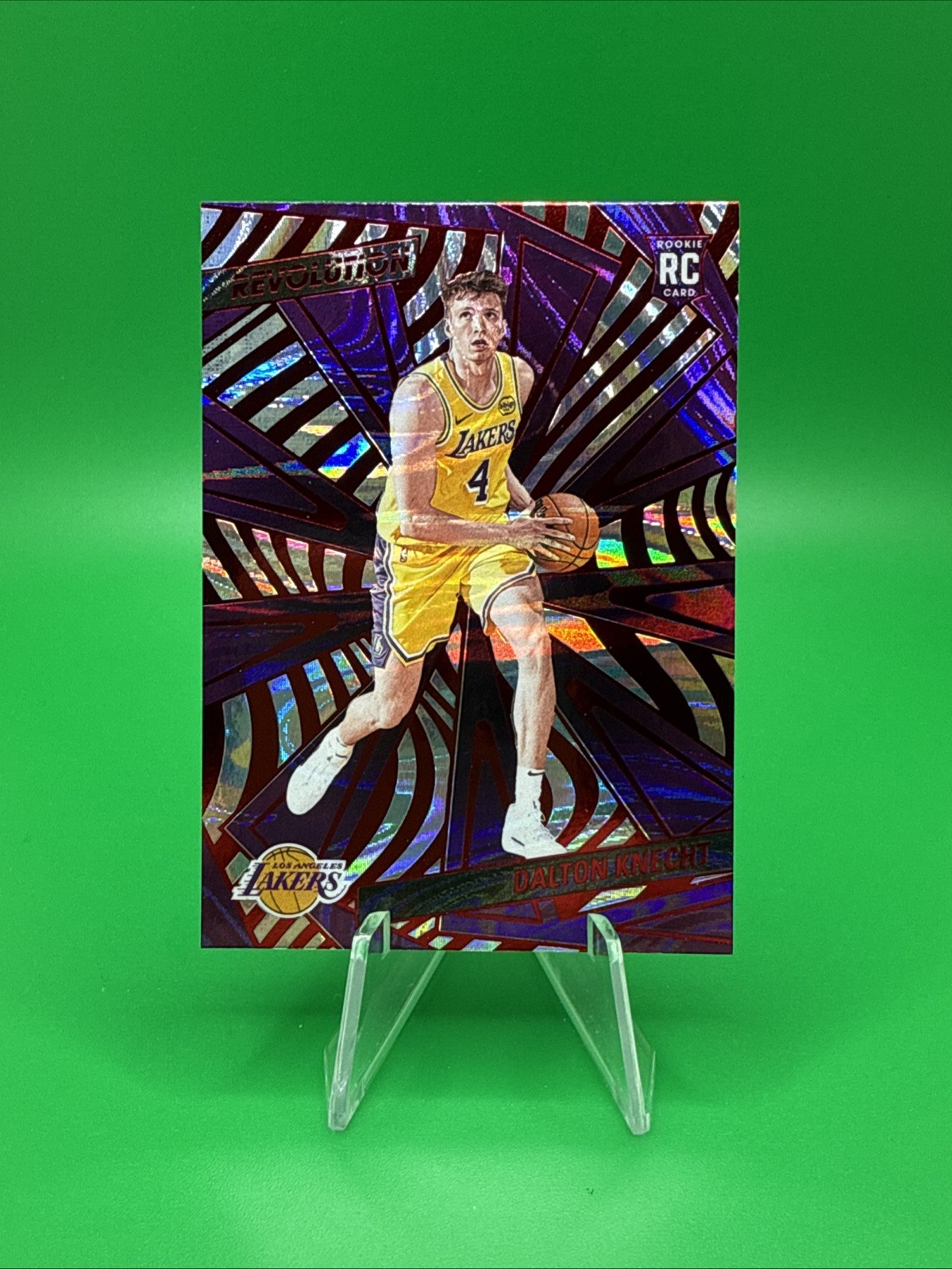 2024-25 Panini Revolution Rookies Dalton Knecht #109 Red Swirl (RC). Lakers. D34