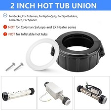 Spa Heater Split Nut Union Kit 2 Inch Includes Screw Gasket and O Ring Dic