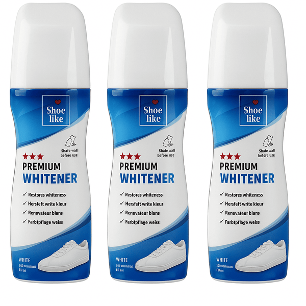 3X Sneaker Weiß Schuhcreme Premium Whitener FüR WeißE Schuhe Schuhpflege Creme-image