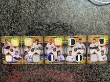 2024 Topps Triple Threads Deca Relic Yankees Legends #1/5 Jeter Mantle Judge