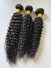 100 Human Hair Extensions- 3 Bundle deal- 18 20 22 kinky curly