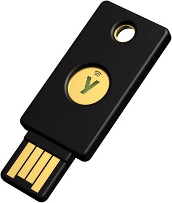 Yubico   Security Key NFC   Schwarz   Einfacher Sicherheitsschlüssel für Zwei-Fa