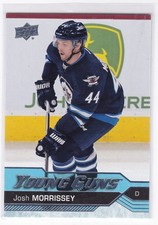 2016-17 Upper Deck JOSH MORRISSEY #225 Series 1 Young Guns SP Rookie Card RC. rookie card picture