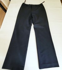 Womens Dress Pants Nine West brand Sz 6 Black Poly Rayon Slit Pockets