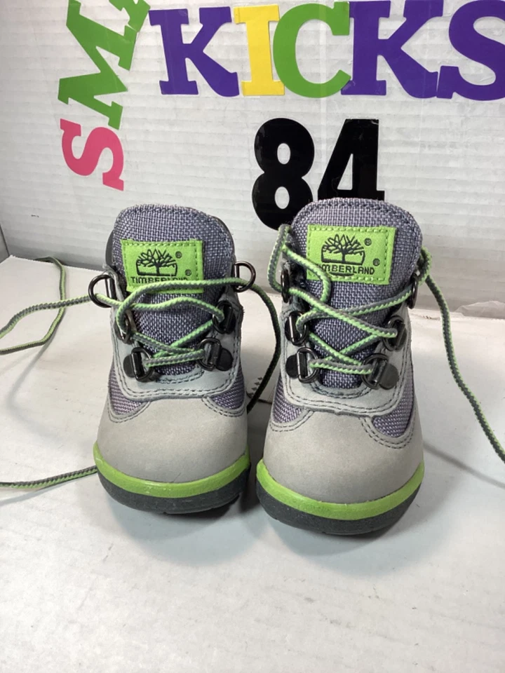 Timberland Botas de Campo Gris/Verde Niño Pequeño Talla 4 Foto 2 de 4