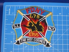 FDNY NYC Fire Department Engine 155 The Hot Corner patch-B