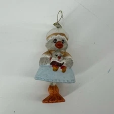 JASCO Caring Critters Chimes Mother Goose & Baby Figurine Ornament