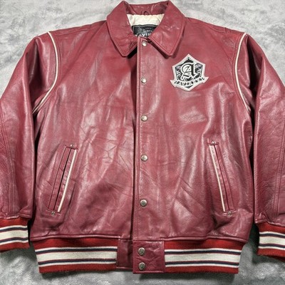 AVIREX  バーシティ　レザー　ジャケット　1975 USA Vintage 1975 Avirex Leather Varsity Jacket Mens 2XL Limited