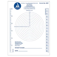 Dynarex DynaRule Bullseye Measuring Guide (1250/Case)