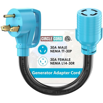 #ad Blue STW 10 AWG Generator to House Inlet Box Adapter $41.24