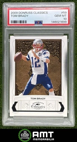 Tom Brady PSA 10 2009 Panini Donruss Classics New England Patriots #59 1699