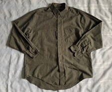 50% SALE Van Heusen Vintage Black Long Sleeve Twill Dress Shirt - Men's Size L