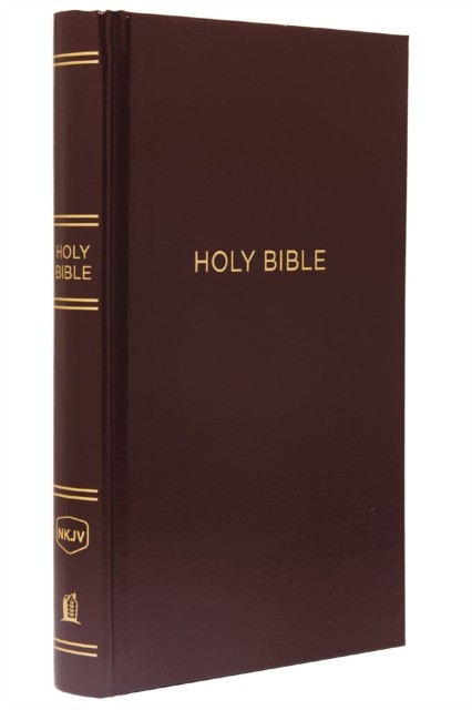 NKJV, Pew Bible, Hardcover, Burgundy, Red Letter, Comfort Print by Thomas Nelson
