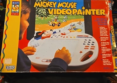 Disney Vtech 1993 Mickey Mouse VideoPainter Vtg Original Box and Paperwork