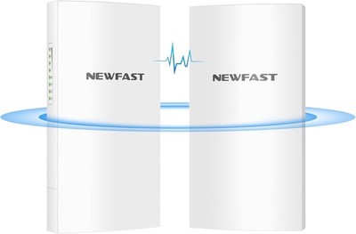 NEWFAST Wireless Bridge 3KM Outdoor Wetterfest WLAN Point to Point - 5.8G