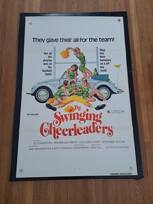 THE SWINGING CHEERLEADERS Original 1974 Movie Poster Tri-folded 27x41