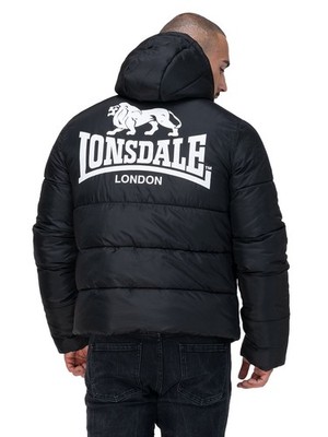 Lonsdale Herren Winterjacke Trover black/white