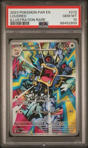 2023 Pokemon Par EN-Paradox Rift Loudred Illustration Rare PSA 10 #212