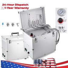 Portable Dental Mobile Delivery Unit Air Compressor Suction System 4 Holes